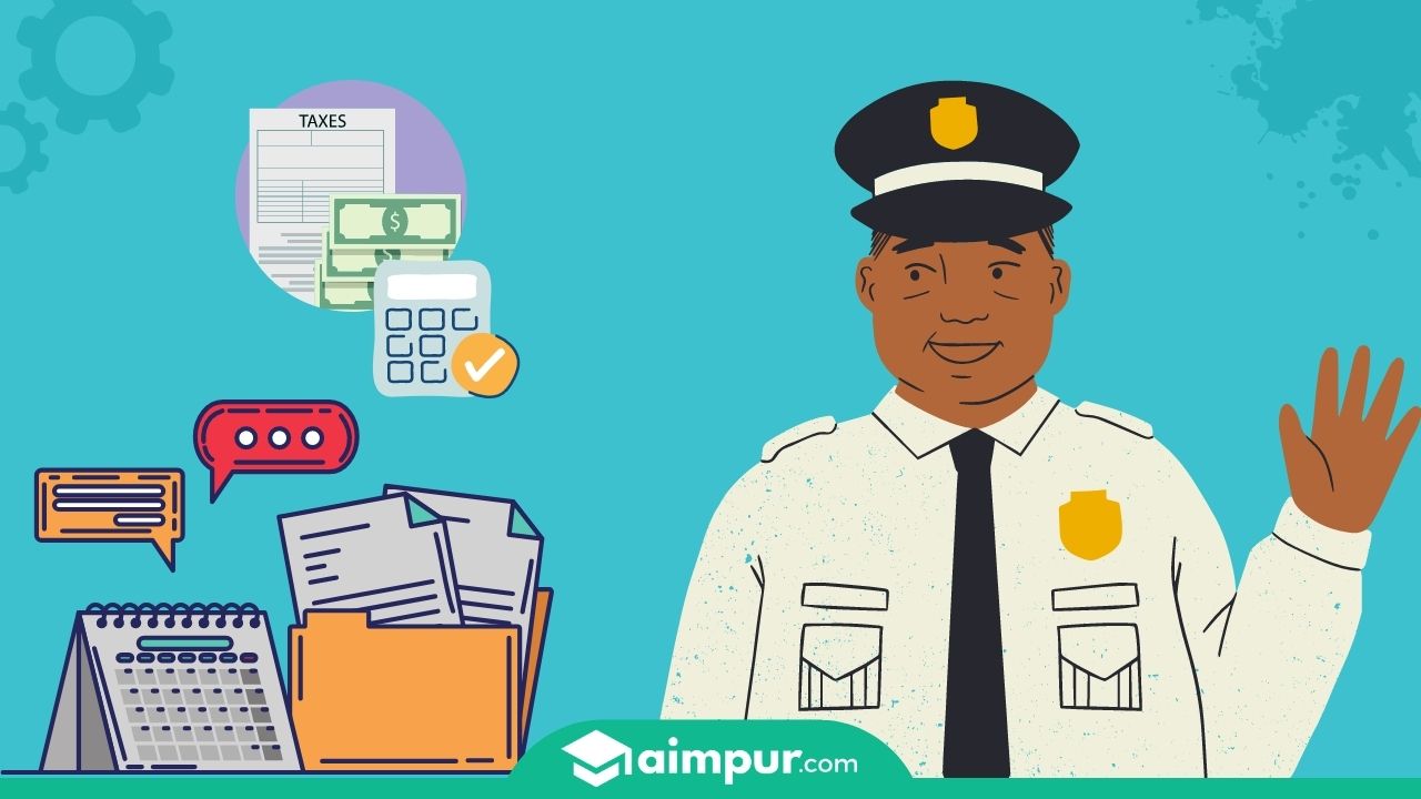 A Tax graphic - How to become Income Tax Officer after 12th