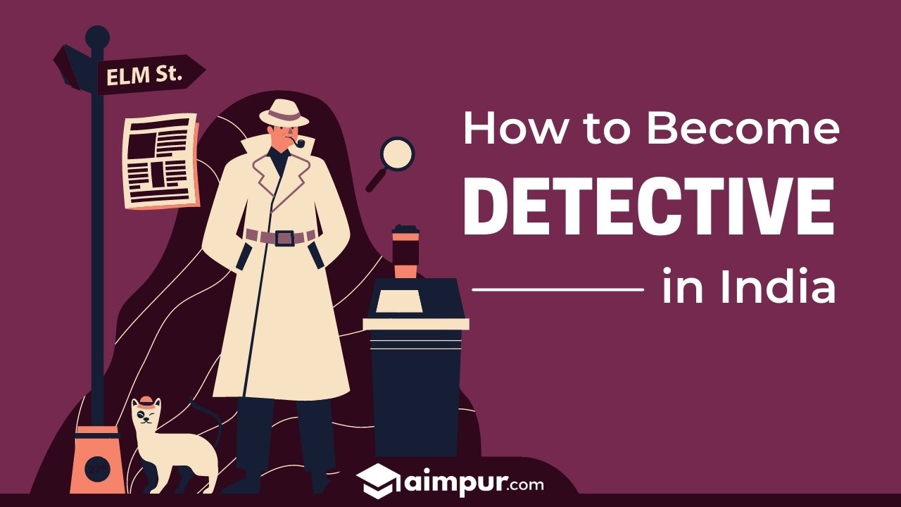 A graphic detective with his dog - How to Become a Detective in India