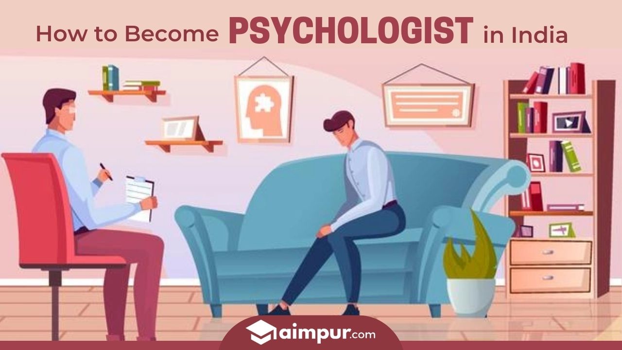 A graphic of a psychologist with his present - How to Become a Psychologist in India After 12th