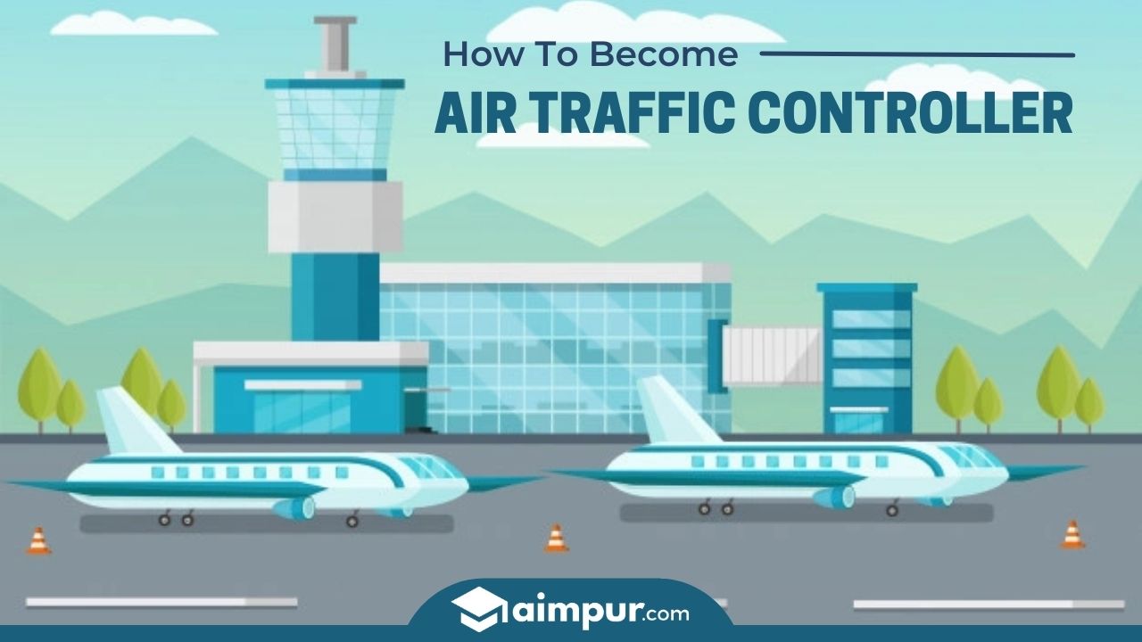 How to become Air Traffic Controller. In the airport, have two airplanes on the runway is waiting for air traffic controller signal.