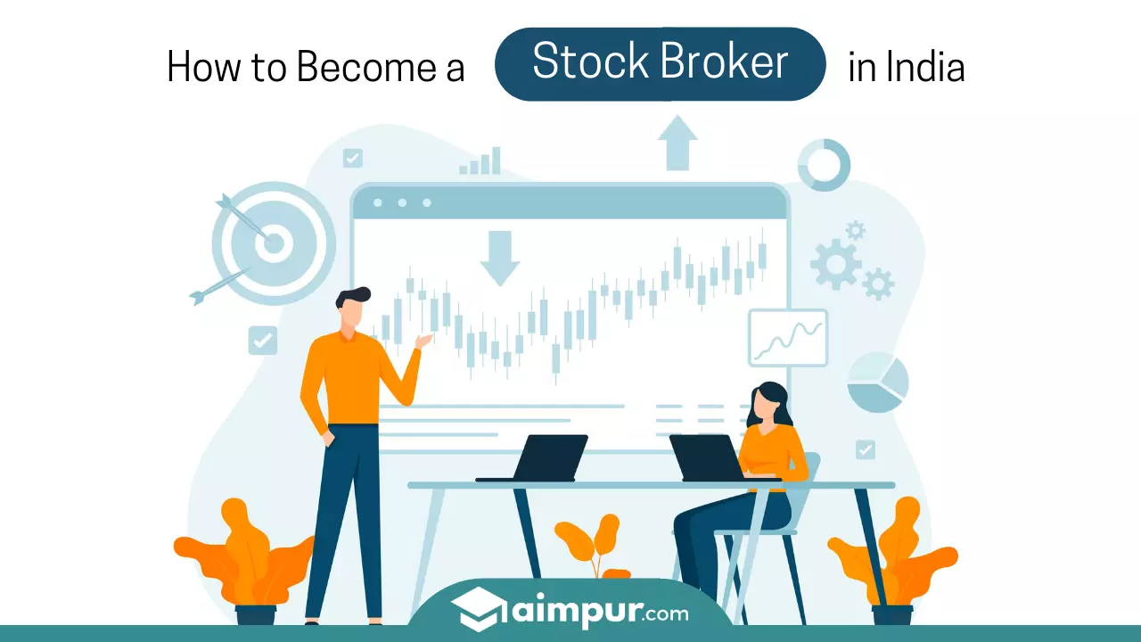 Stock Market Graphic - How to Become a Stock Broker in India