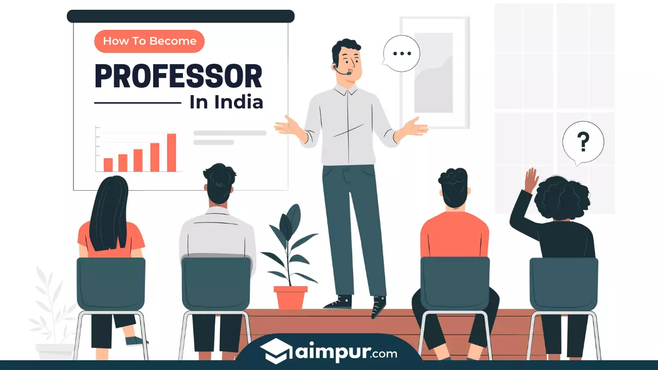 A professor with some students teach us about How to become professor in India