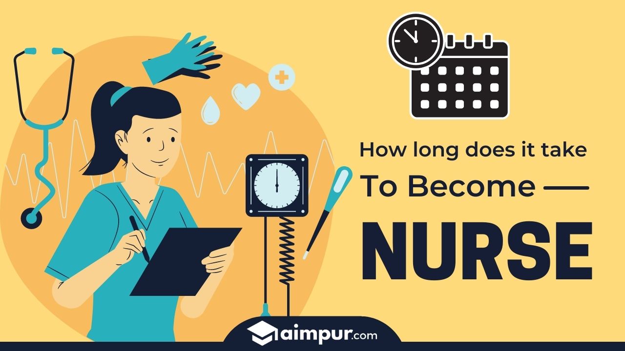 Graphic of a Nurse - How long does it take to Become a Nurse