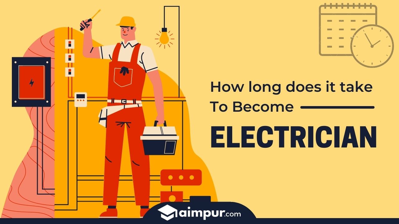 A Graphic of An Electrician - How long does it take to Become an Electrician